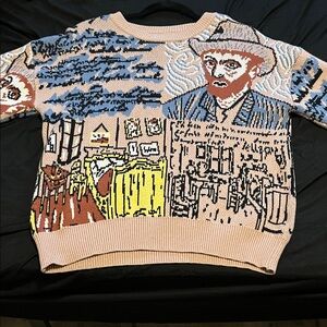 SHEIN Multicolor Graphic Crewneck Sweater